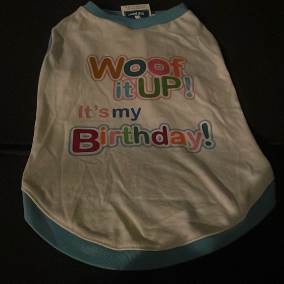 Birthday T-shirt for small to medium doggo